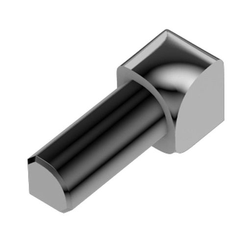 Schluter - RONDEC - Coin intérieur à 2 bouts 90° - alum. anodisé chrome brossé 5/16