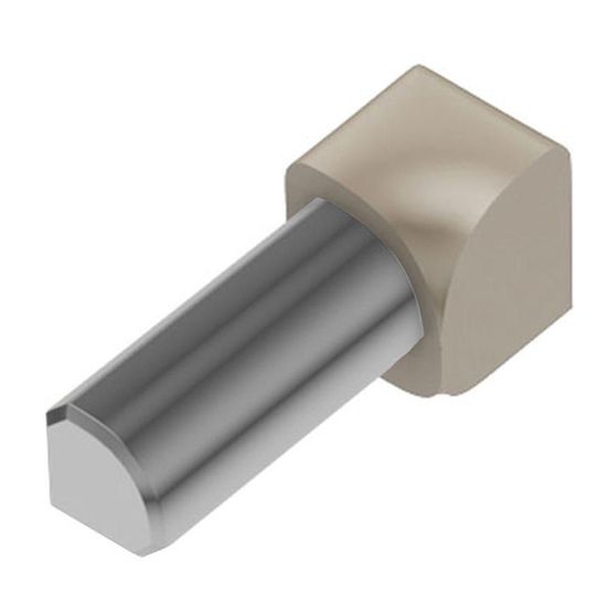RONDEC Inside Corner 90° - Aluminum Light Beige 3/8" (10 mm) 