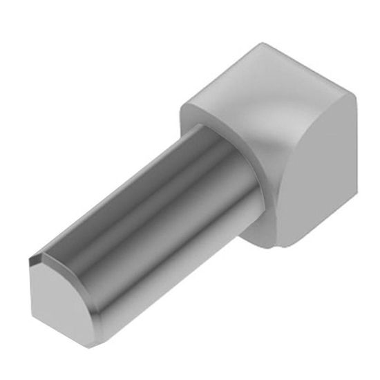 RONDEC Inside Corner 90° - Aluminum Light Grey 3/8" (10 mm) 
