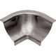 DILEX-EHK Inside Corner 90° 3-Way with 23/32" Radius Stainless Steel (V2) Brushed