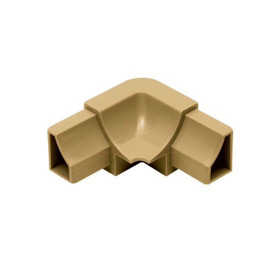 DILEX-HK Coin intérieur 90° 2-directions avec un radius de 11/16" (18 mm) - plastique PVC beige clair 