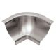 DILEX-HKU Inside Corner 90° with 3/8" (10 mm) Radius - Brushed Stainless Steel (V4)