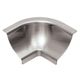 DILEX-HKU Inside Corner 90° with 3/8" radius Brushed Stainless Steel (V4)