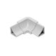 DILEX-HKW Inside Corner 90° 2-Way with 11/16" Radius PVC Plastic Classic Grey