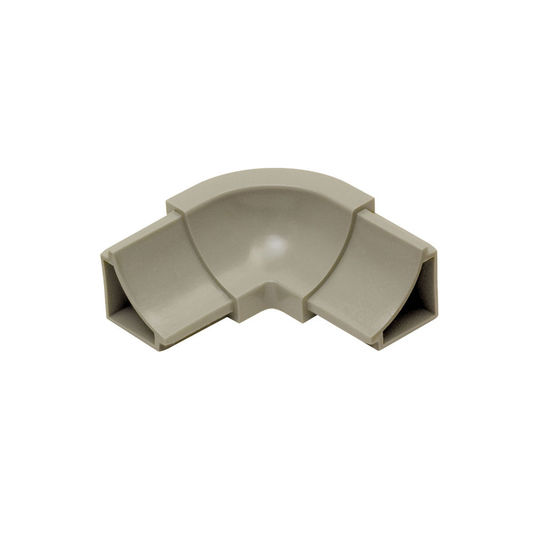 DILEX-HKW Coin intérieur 90° 3-directions avec un radius de 11/16" (18 mm) - plastique PVC gris