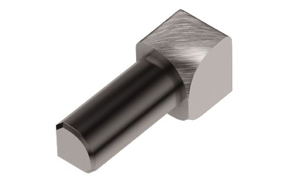 RONDEC Inside Corner 90° - Aluminum Anodized Brushed Chrome 3/8" (10 mm) 