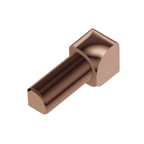 RONDEC Inside Corner 90° - Aluminum Anodized Polished Copper 3/8" (10 mm) 