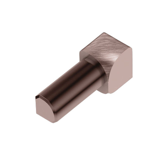 RONDEC Inside Corner 90° - Aluminum Anodized Brushed Copper 3/8" (10 mm) 