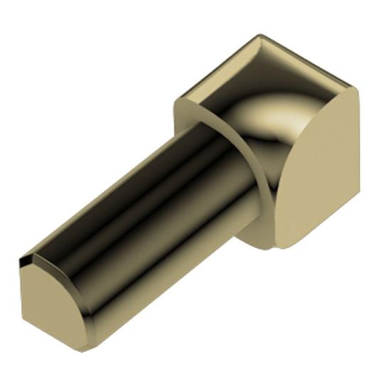 RONDEC Inside Corner 90° - Aluminum Anodized Polished Brass 3/8" (10 mm) 