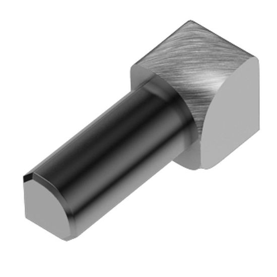 RONDEC Inside Corner 90° - Aluminum Anodized Brushed Chrome  1/2" (12.5 mm) 