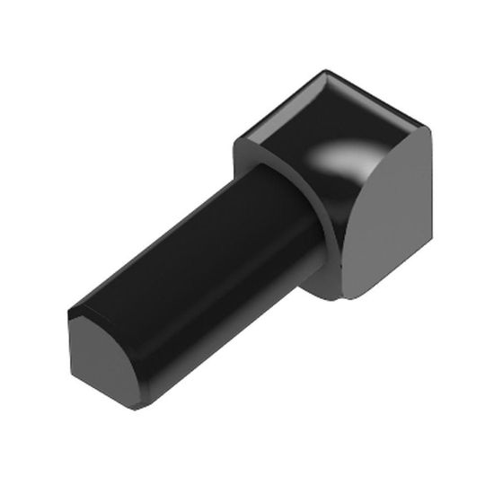RONDEC Inside Corner 90° - Aluminum Anodized Bright Black 1/2" (12.5 mm) 