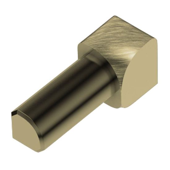 RONDEC Inside Corner 90° - Aluminum Anodized Brushed Brass 1/2" (12.5 mm) 