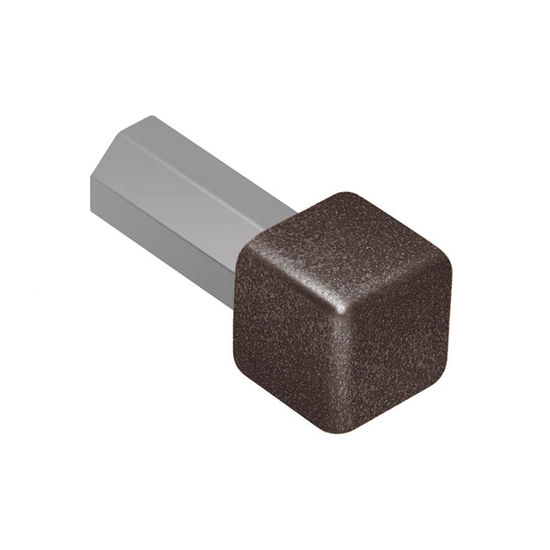 RONDEC Inside Corner 90° - Aluminum Dark Anthracite 1/2" (12.5 mm) 