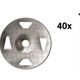 KERDI-BOARD-ZS/-ZT Screws and Washers - Galvanized Steel 1-5/8" (Pack of 40)