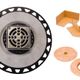 KERDI-DRAIN Kit de drain avec bride en ABS 2" avec grille carrée en Acier inoxydable 4"