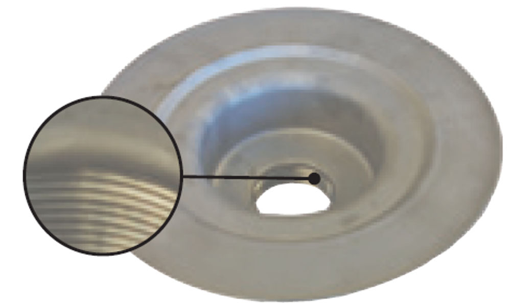 Schluter Flange KERDIDRAIN with Threaded Outlet 2" Stainless Steel
