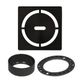 KERDI-DRAIN Ensemble de grille carrée Pure Acier inoxydable (V2) Noir mat 4"