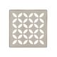 KERDI-DRAIN Ensemble de grille carrée Floral Acier inoxydable (V2) Grège 4"