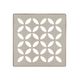 KERDI-DRAIN Square Grate Kit Floral - Stainless Steel (V2) Greige 4"