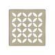 KERDI-DRAIN Ensemble de grille carrée Floral Acier inoxydable (V2) Crème 4"