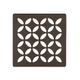 KERDI-DRAIN Square Grate Kit Floral Stainless Steel (V2) Bronze 4"