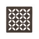 KERDI-DRAIN Ensemble de grille carrée Floral - acier inoxydable (V2) bronze 4"