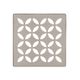 KERDI-DRAIN Square Grate Kit Floral Stainless Steel (V2) Stone Grey 4"