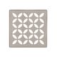 KERDI-DRAIN Square Grate Kit Floral - Stainless Steel (V2) Stone Grey 4"
