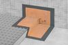 KERDI-KERS Preformed Waterproofing Right Corner for Curbless Shower 1-3/32"