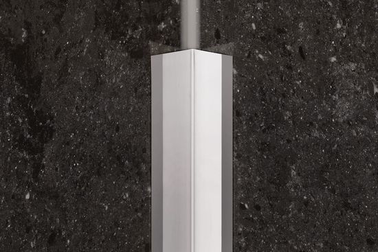 ECK-KI Retrofit Decorative Profile for Inside Wall Corners - Stainless Steel (V2) 9/16" x 8' 2-1/2"