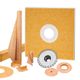 KERDI-SHOWER-KIT Ensemble de douche avec position de sortie centrée sans gille avec 2" PVC bride 48" x 48"
