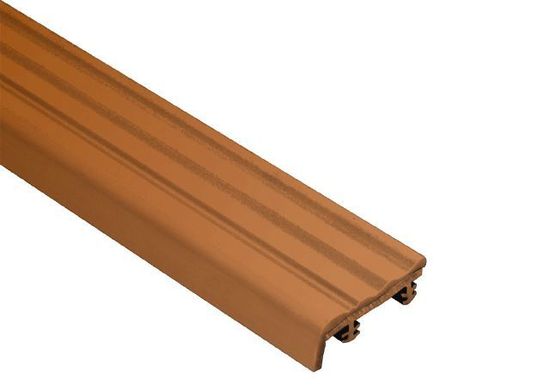 TREP-S Insert de remplacement - plastique PVC  brun noisette 1-1/32" (26 mm) x 8' 2-1/2"