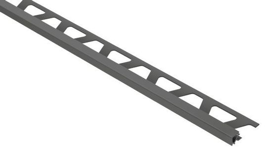 QUADEC Profilé de bordure carré - plastique PVC gris 3/8" (10 mm) x 8' 2-1/2"