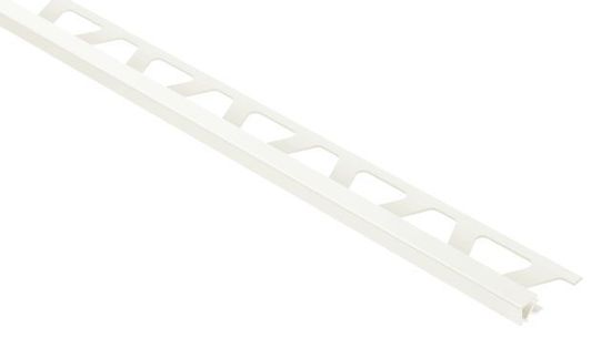 QUADEC Square Edge Trim - PVC Plastic White 3/8" (10 mm) x 8' 2-1/2"