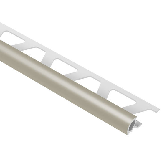 RONDEC Bullnose Trim - PVC Plastic Grey 3/8" (10 mm) x 8' 2-1/2"