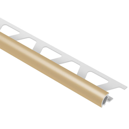 RONDEC Bullnose Trim - PVC Plastic Light Beige 3/8" (10 mm) x 8' 2-1/2"