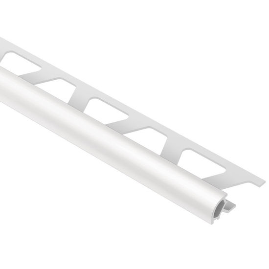 RONDEC Bullnose Trim - PVC Plastic Light Grey 3/8" (10 mm) x 8' 2-1/2"