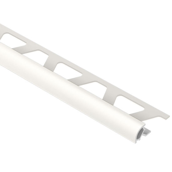 RONDEC Bullnose Trim - PVC Plastic White 3/8" (10 mm) x 8' 2-1/2"