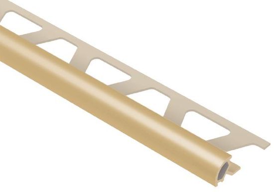 RONDEC Bullnose Trim - PVC Plastic Light Beige 7/16" (11 mm) x 8' 2-1/2"