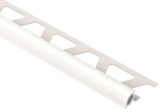 RONDEC Bullnose Trim - PVC Plastic White 7/16" (11 mm) x 8' 2-1/2"