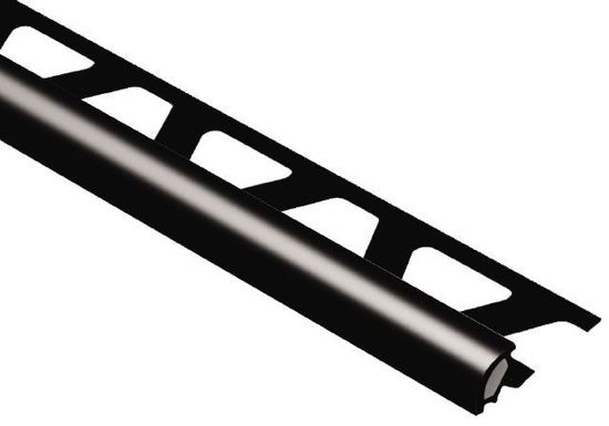 RONDEC Bullnose Trim - PVC Plastic Black 1/2" (12.5 mm) x 8' 2-1/2"