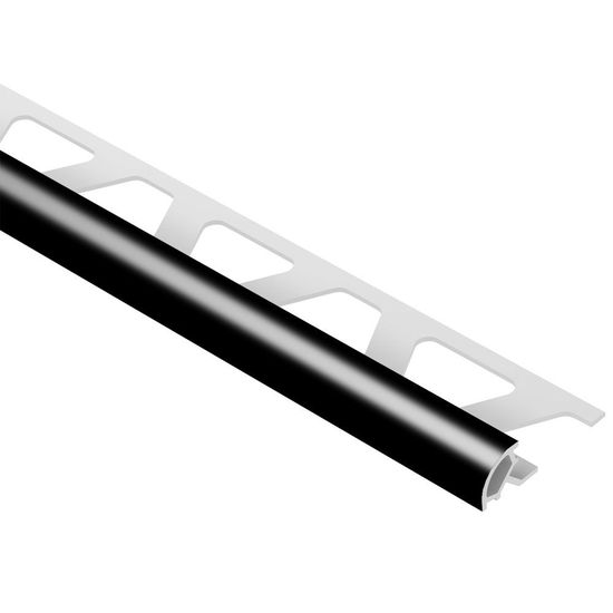 RONDEC Bullnose Trim - PVC Plastic Black 1/4" (6 mm) x 8' 2-1/2"