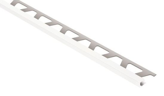 QUADEC Profilé de bordure carré - aluminium blanc éclatant 3/8" (10 mm) x 8' 2-1/2"