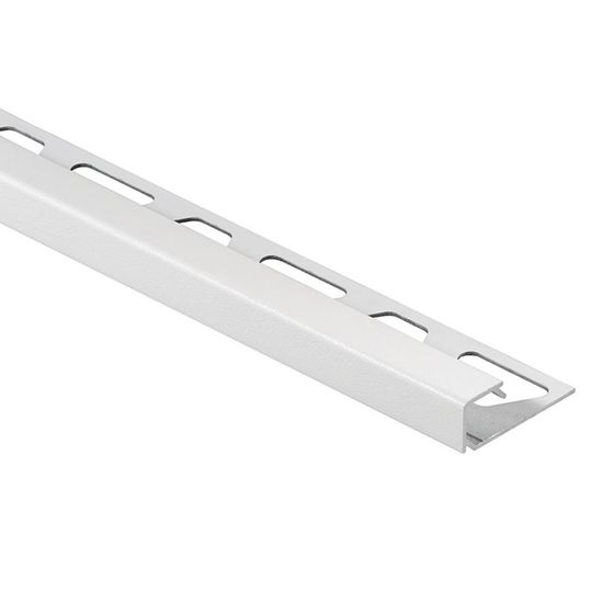 QUADEC Profilé de bordure carré - aluminium blanc mat 3/8" (10 mm) x 8' 2-1/2"