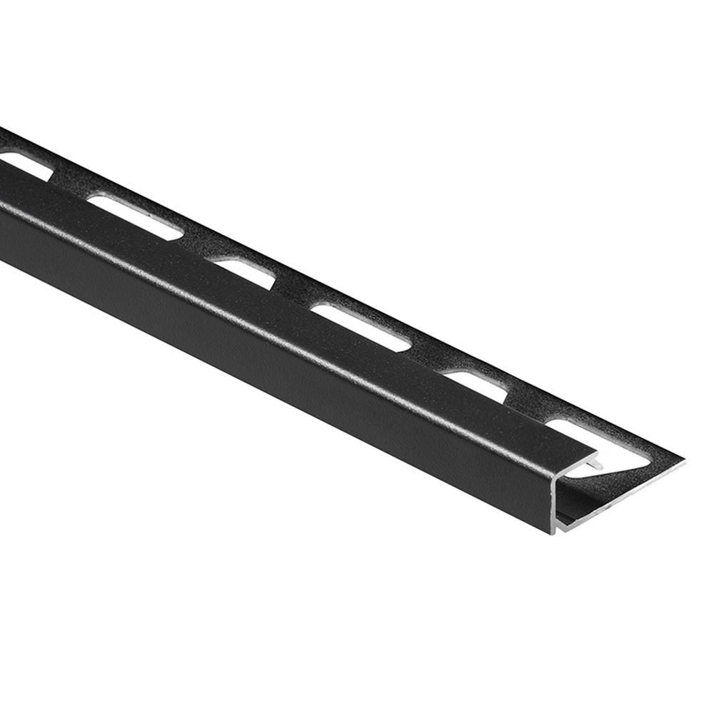 Schluter QUADEC Square Edge Trim - Aluminum Matte Black 3/8" (10 Mm) X ...