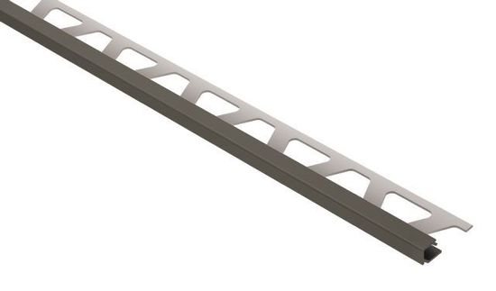 QUADEC Square Edge Trim - Aluminum Quartz Grey 3/8" (10 mm) x 8' 2-1/2"