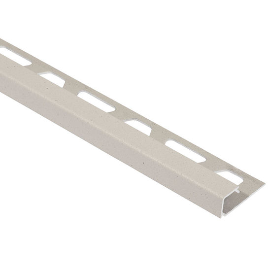 QUADEC Profilé de bordure carré - aluminium ivoire 3/8" (10 mm) x 8' 2-1/2"