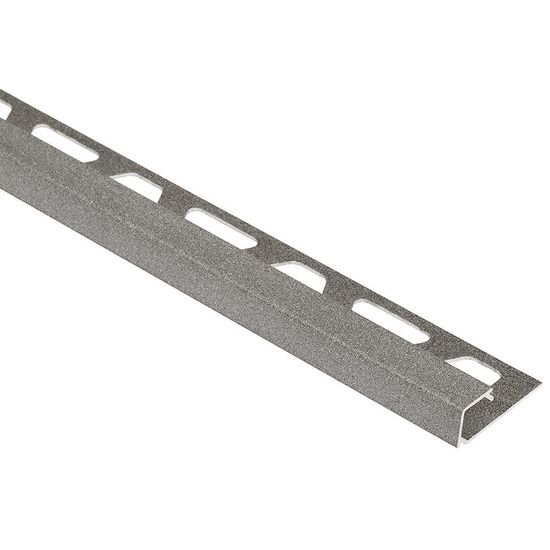 QUADEC Square Edge Trim - Aluminum Stone Grey 3/8" (10 mm) x 8' 2-1/2"