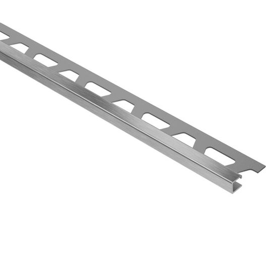 QUADEC Square Edge Trim - Brushed Stainless Steel (V2) 9/32" (7 mm) x 8' 2-1/2"