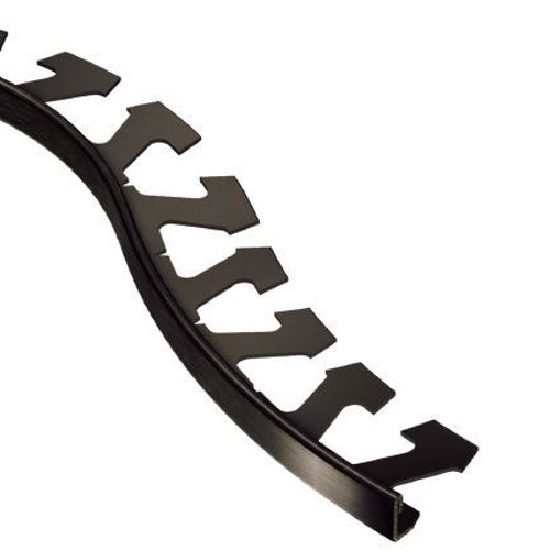 Schluter - SCHIENE - Profilé de bordure de mur alum. noir mat - 7/16